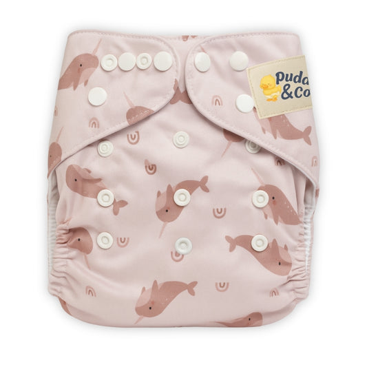 Wasbare Luier Narwallen